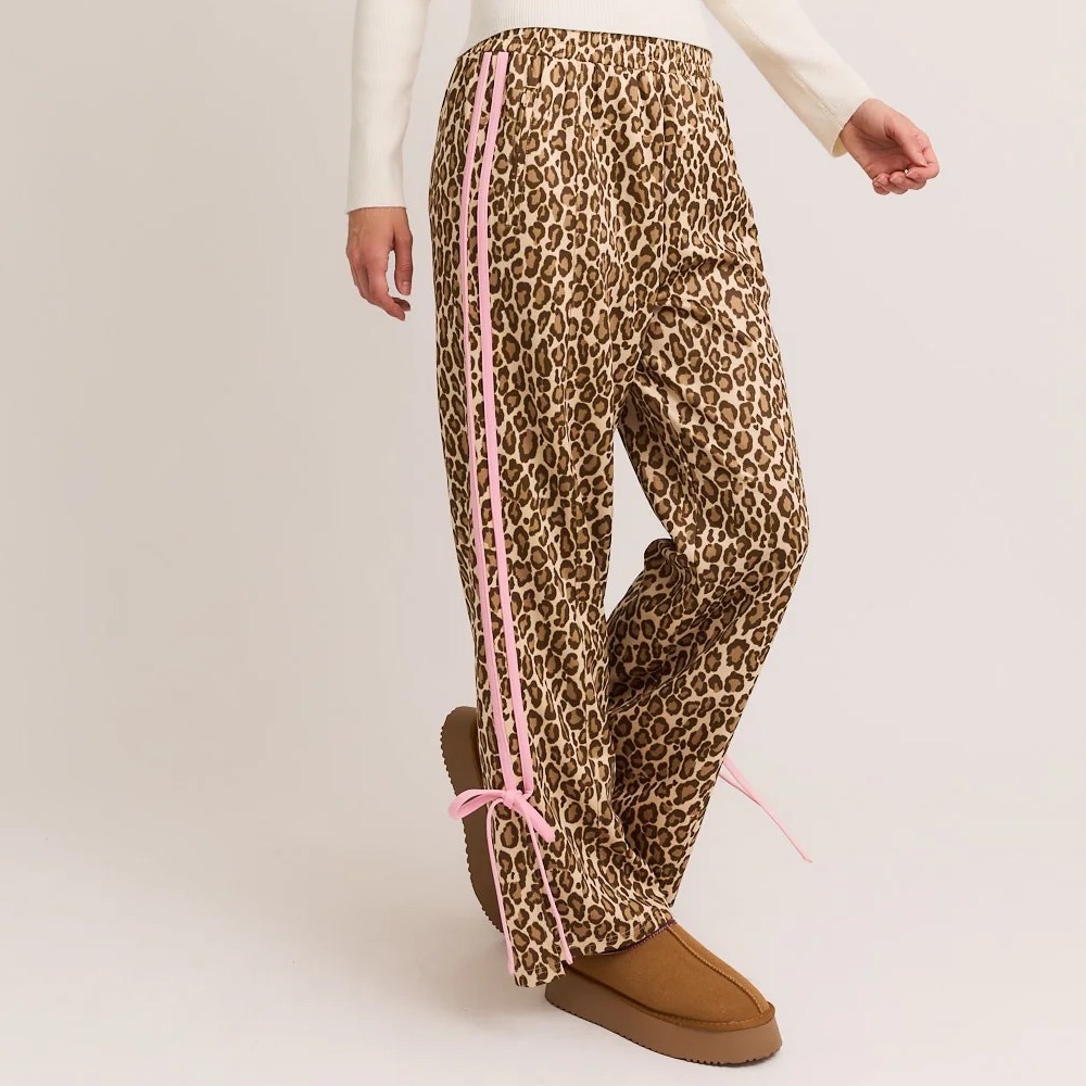 Leopard Track Pants NWT